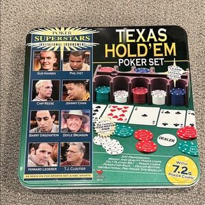 Texas Hold'em Poker Set - Multicolor